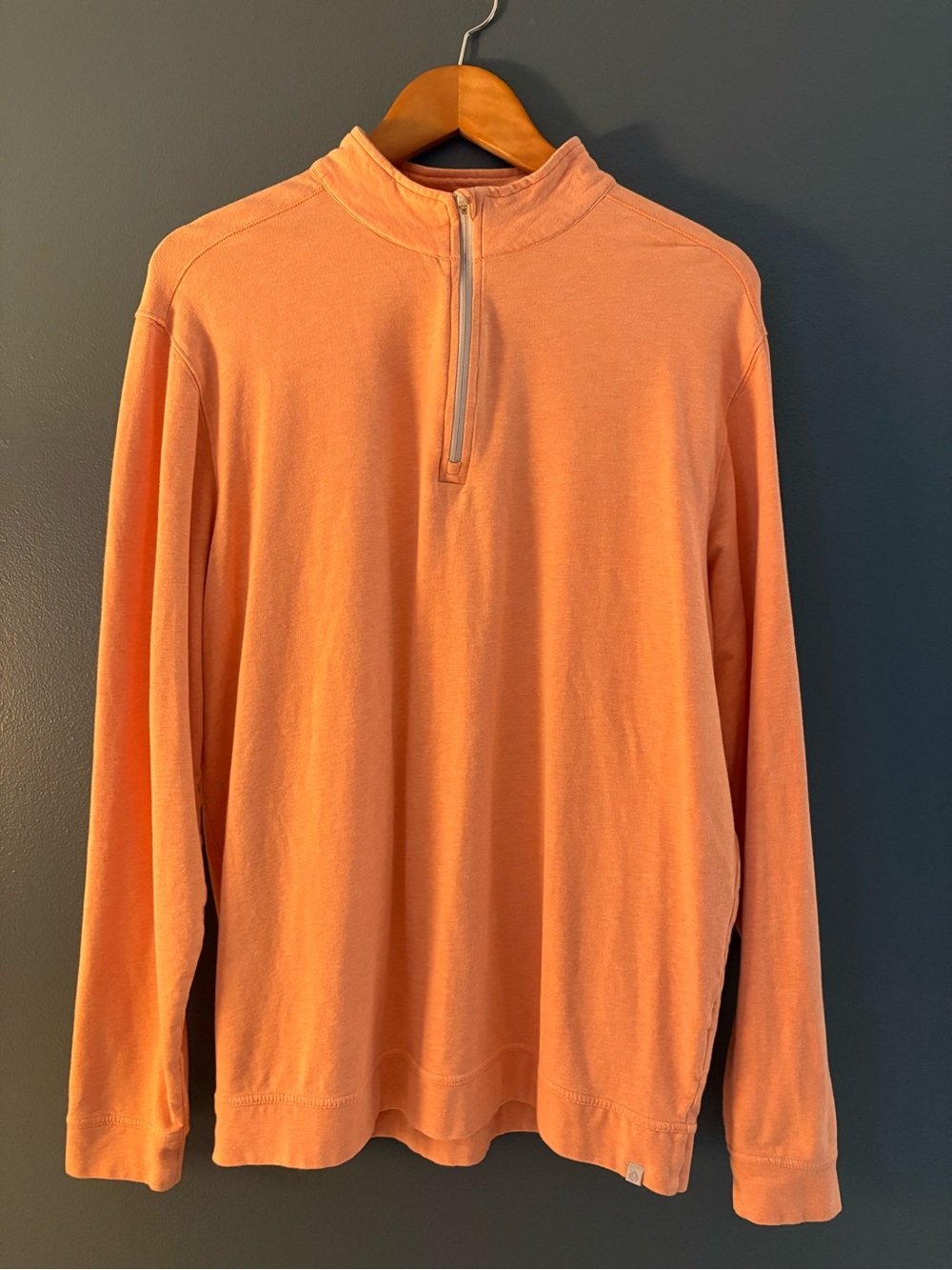 Tasc Men's Half-Zip Long Sleeve Shirt - Coral